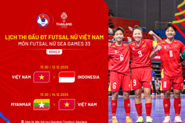 Lịch thi đấu chung kết bóng đá Nam SEA Games 33 mới nhất Lịch thi đấu của futsal Nữ Việt Nam tại SEA Games 33 mới nhất
