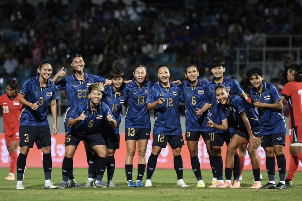 Nữ Thái Lan hạ Singapore, vào bán kết SEA Games 33