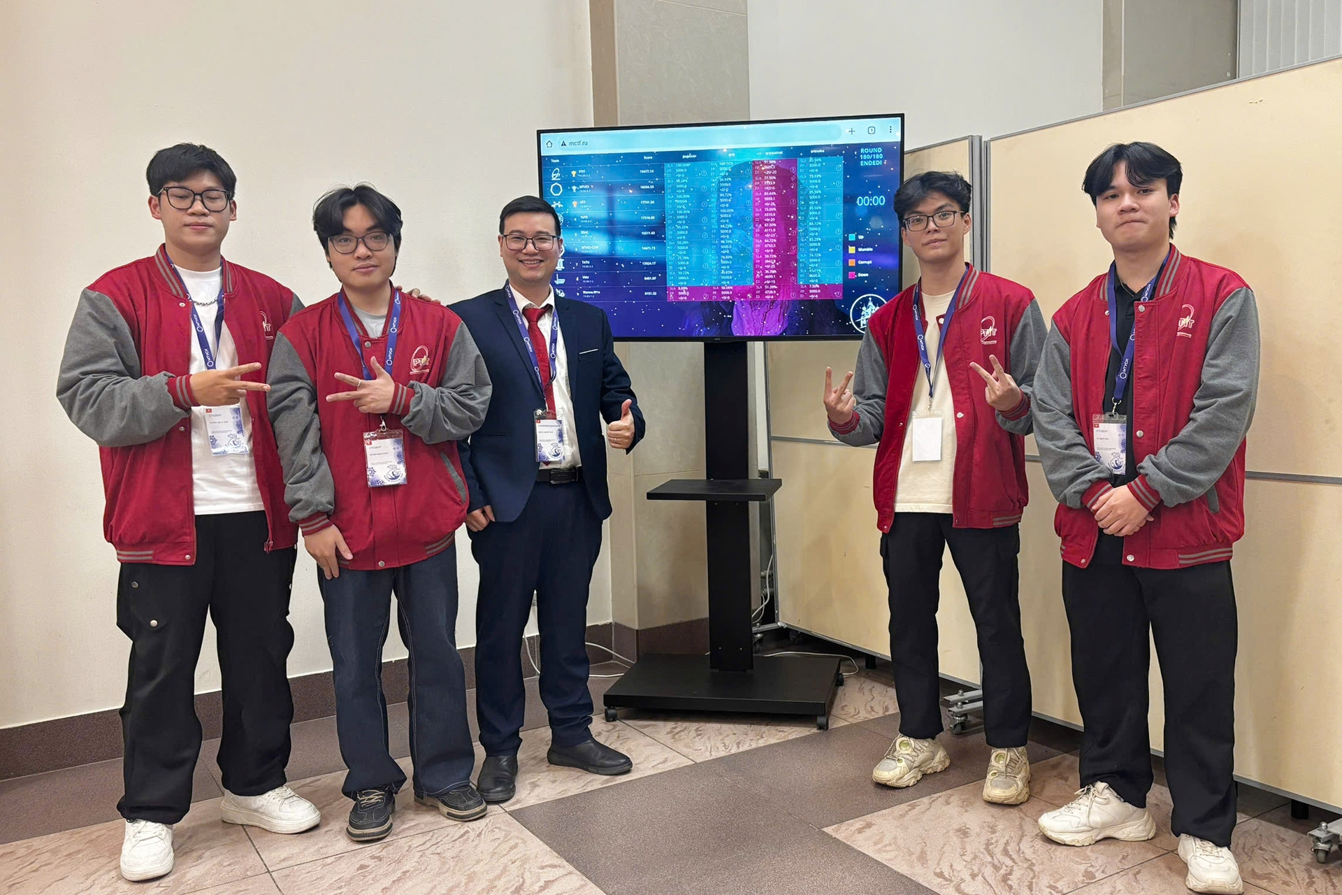 Sinh viên PTIT vô địch cuộc thi an ninh mạng “M*CTF-I” tại Liên bang Nga