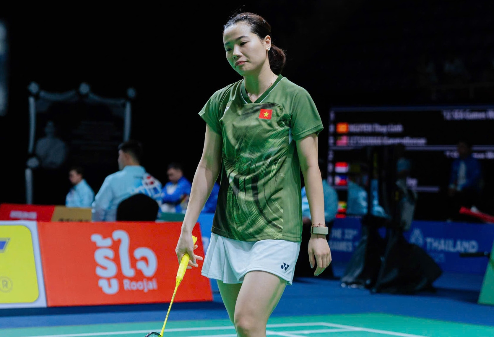 Thùy Linh thua sốc tay vợt kém 60 bậc, sớm bị loại khỏi SEA Games