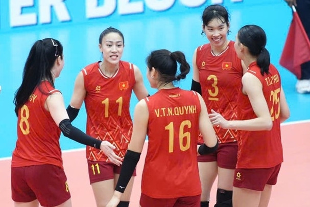 Bóng chuyền nữ Việt Nam thắng dễ Indonesia, vào bán kết SEA Games