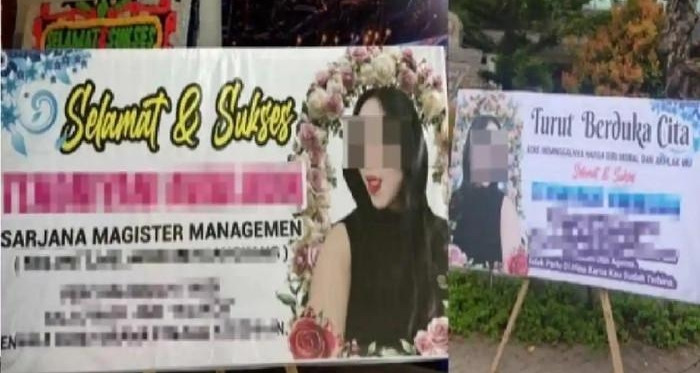 Người vợ đặt tấm biển "tiểu tam" tại lễ tốt ngh...