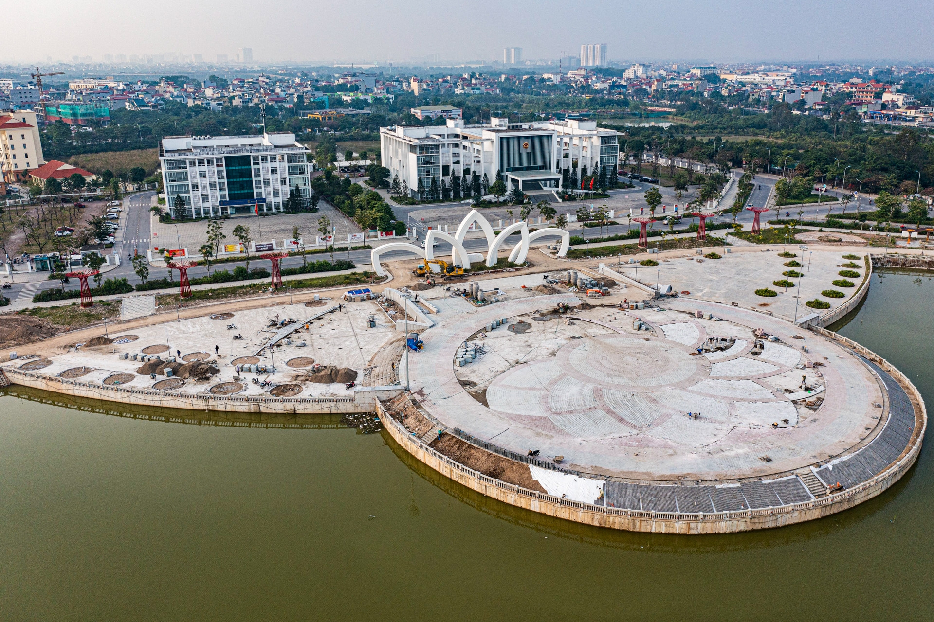 Hình hài công viên mới gần 300 tỷ đồng ở ngoại thành Hà Nội