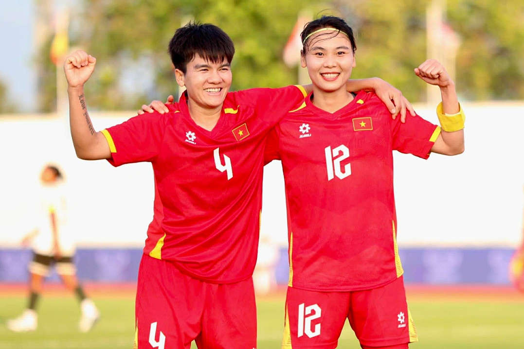 Tuyển nữ Việt Nam đại thắng '5 sao', tiến vào chung kết SEA Games 33