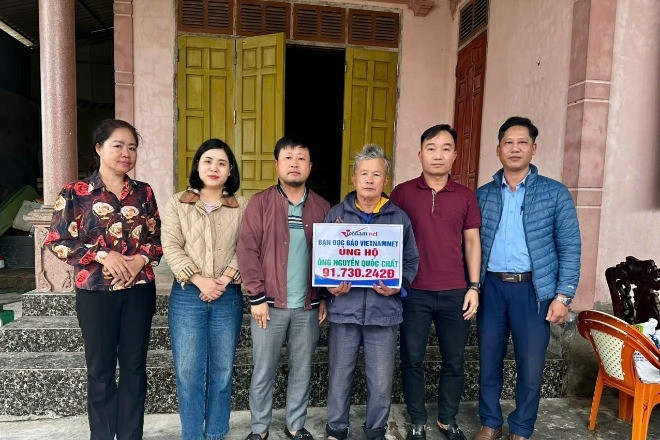 Bạn đọc giúp đỡ ông Nguyễn Quốc Chất ở Hà Tĩnh hơn 91 triệu đồng