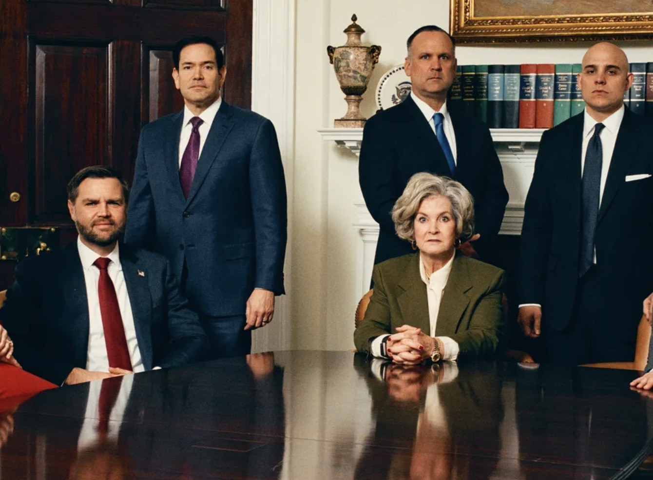 Chánh văn phòng Nhà Trắng Wiles và các quan chức Mỹ khác. Ảnh: Vanity Fair