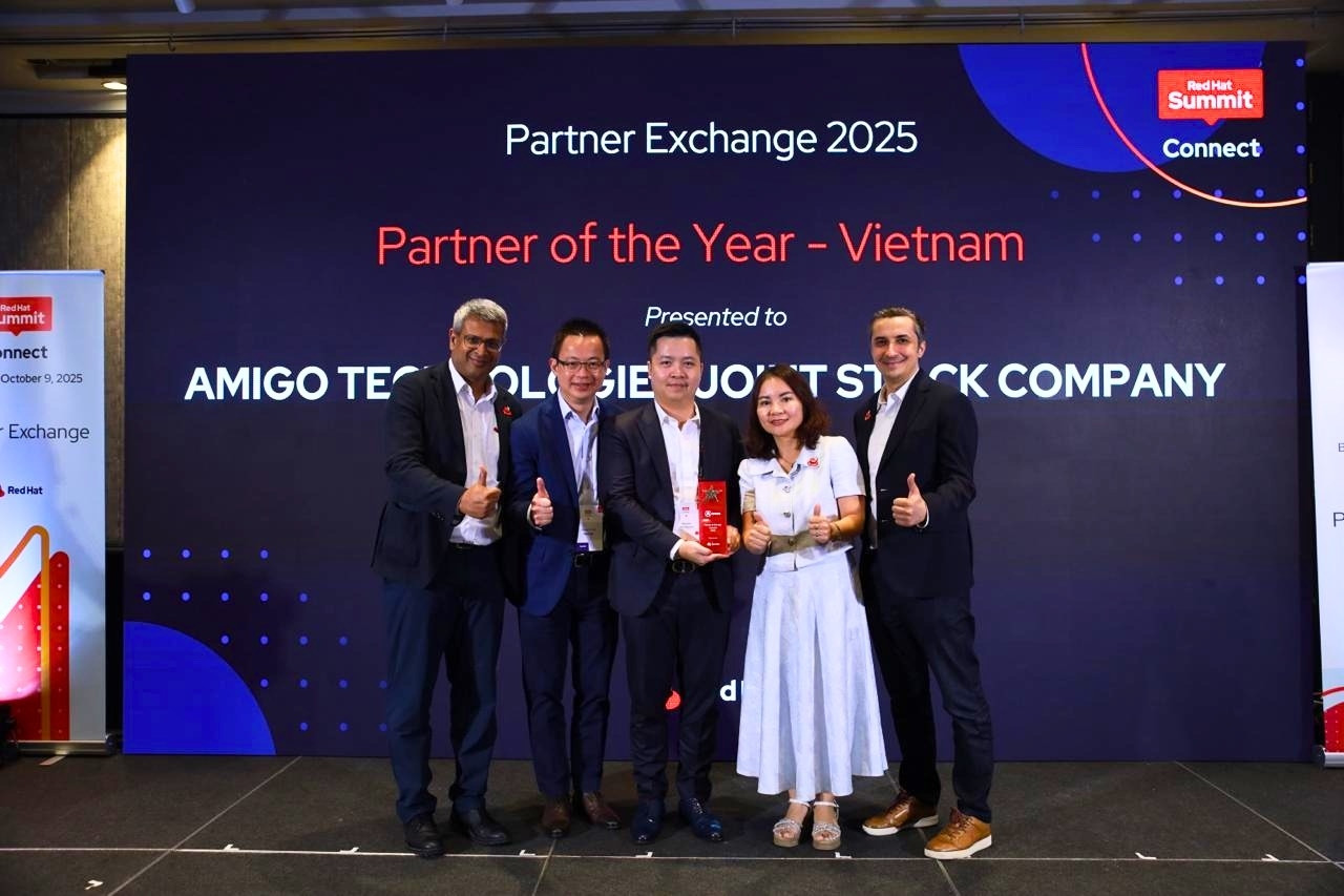 Amigo nhận giải thưởng Partner of the Year 2025 từ Red Hat