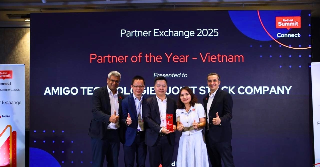 Amigo nhận giải thưởng Partner of the Year 2025 từ Red Hat