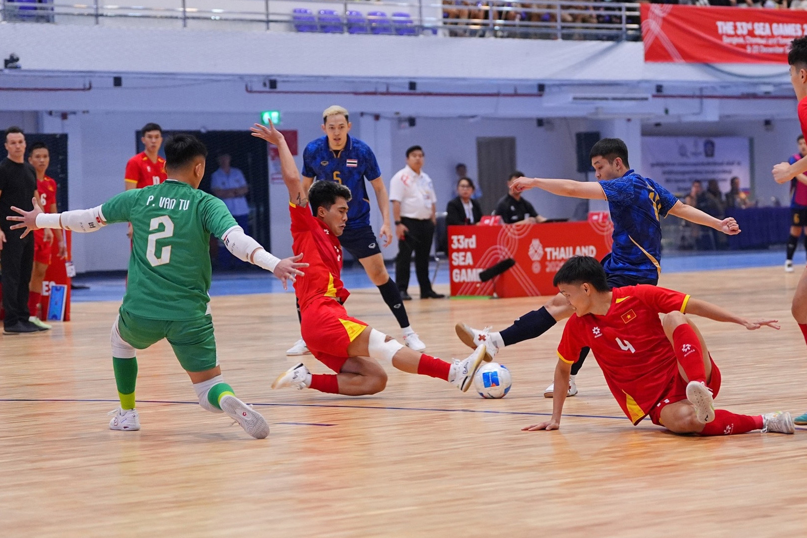 Link xem trực tiếp futsal Việt Nam vs Thái Lan, SEA Games 33