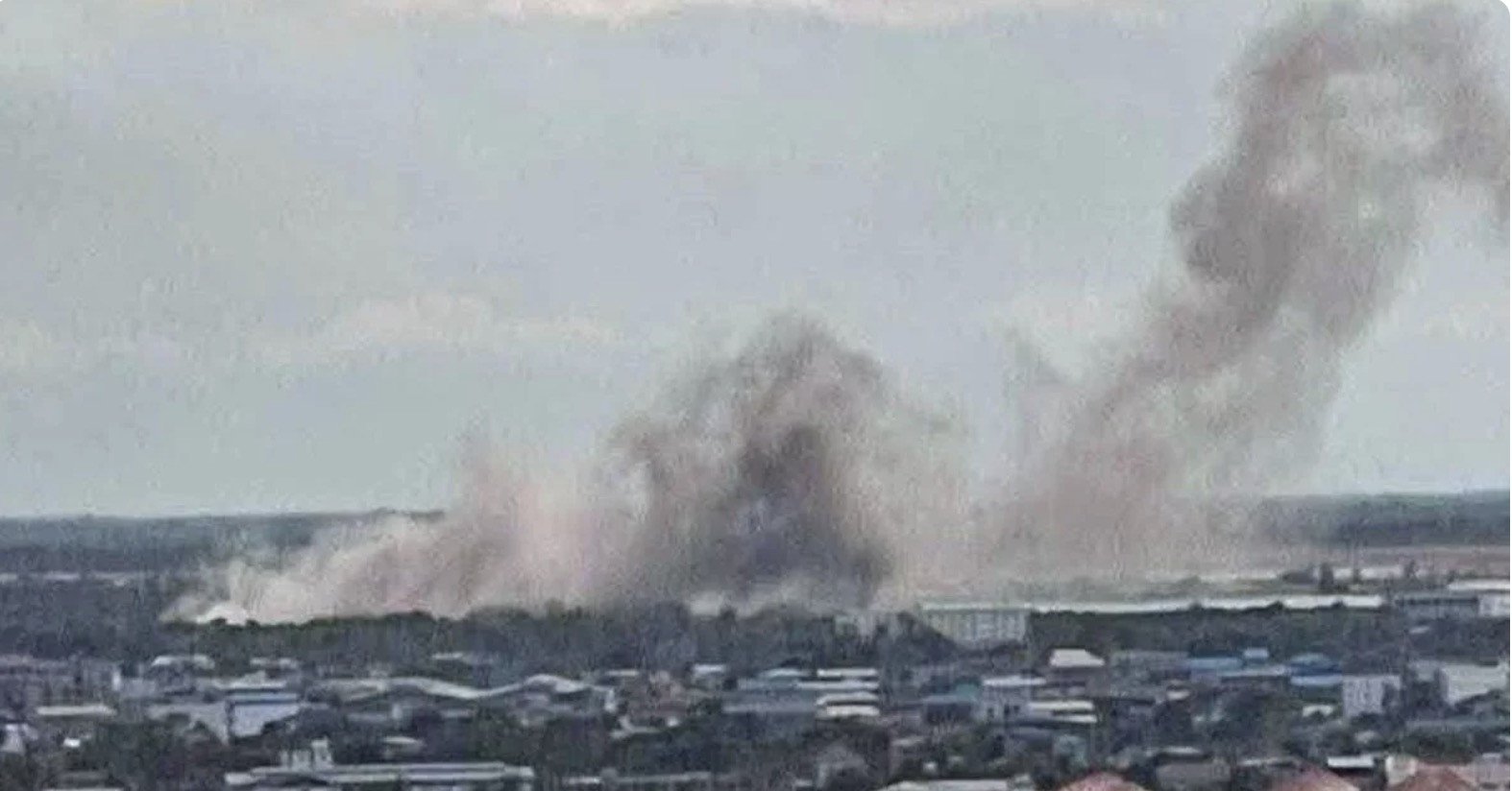 Chiến đấu cơ Thái Lan oanh tạc thành phố Poipet...