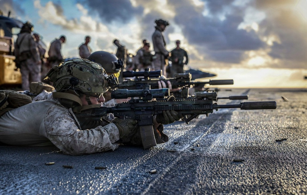 Lính Mỹ tập trận gần Venezuela. Ảnh: Bộ Chỉ huy phương Nam Mỹ