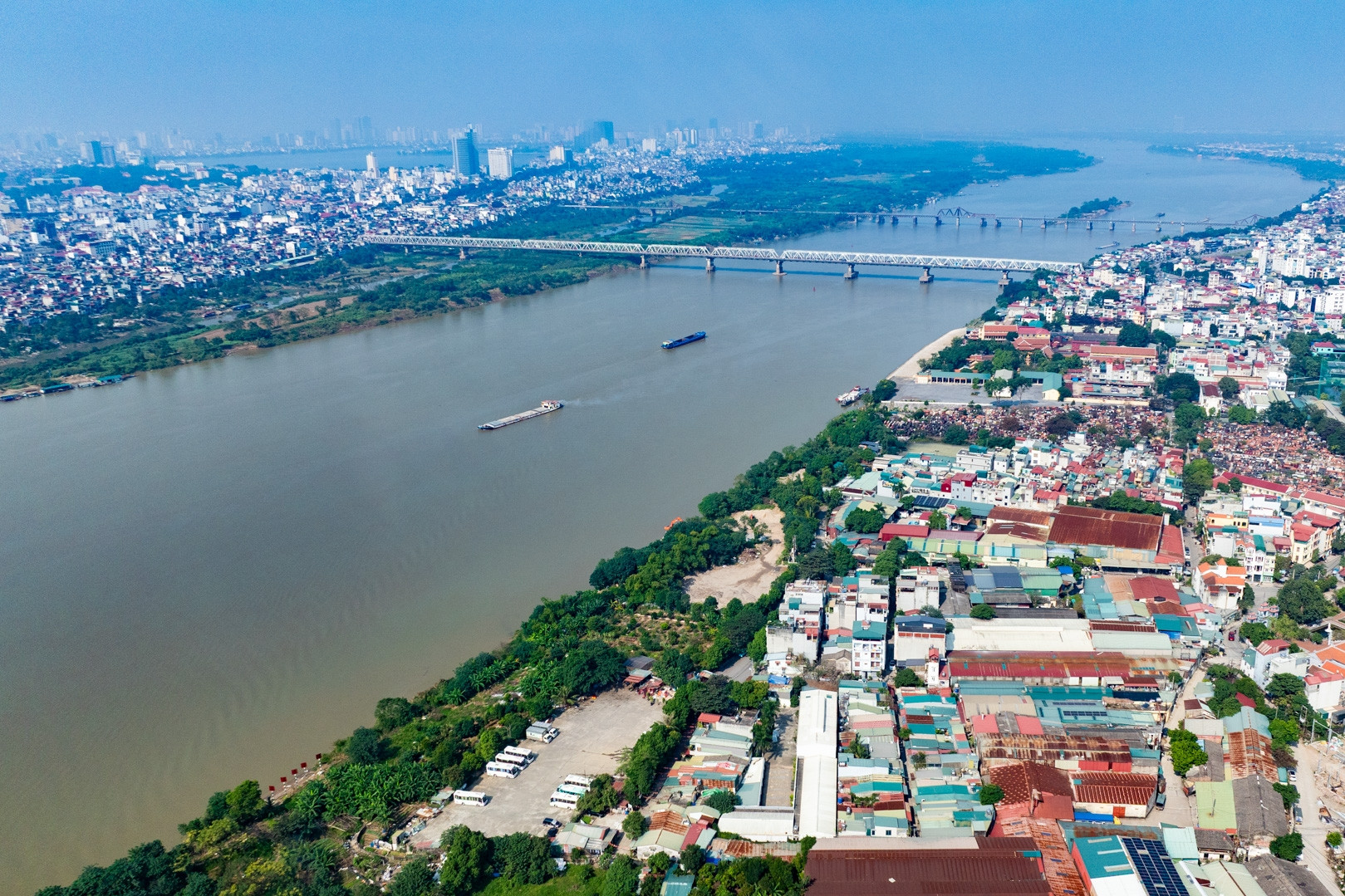 Toàn cảnh nơi xây dựng siêu dự án sông Hồng 855.000 tỷ đồng