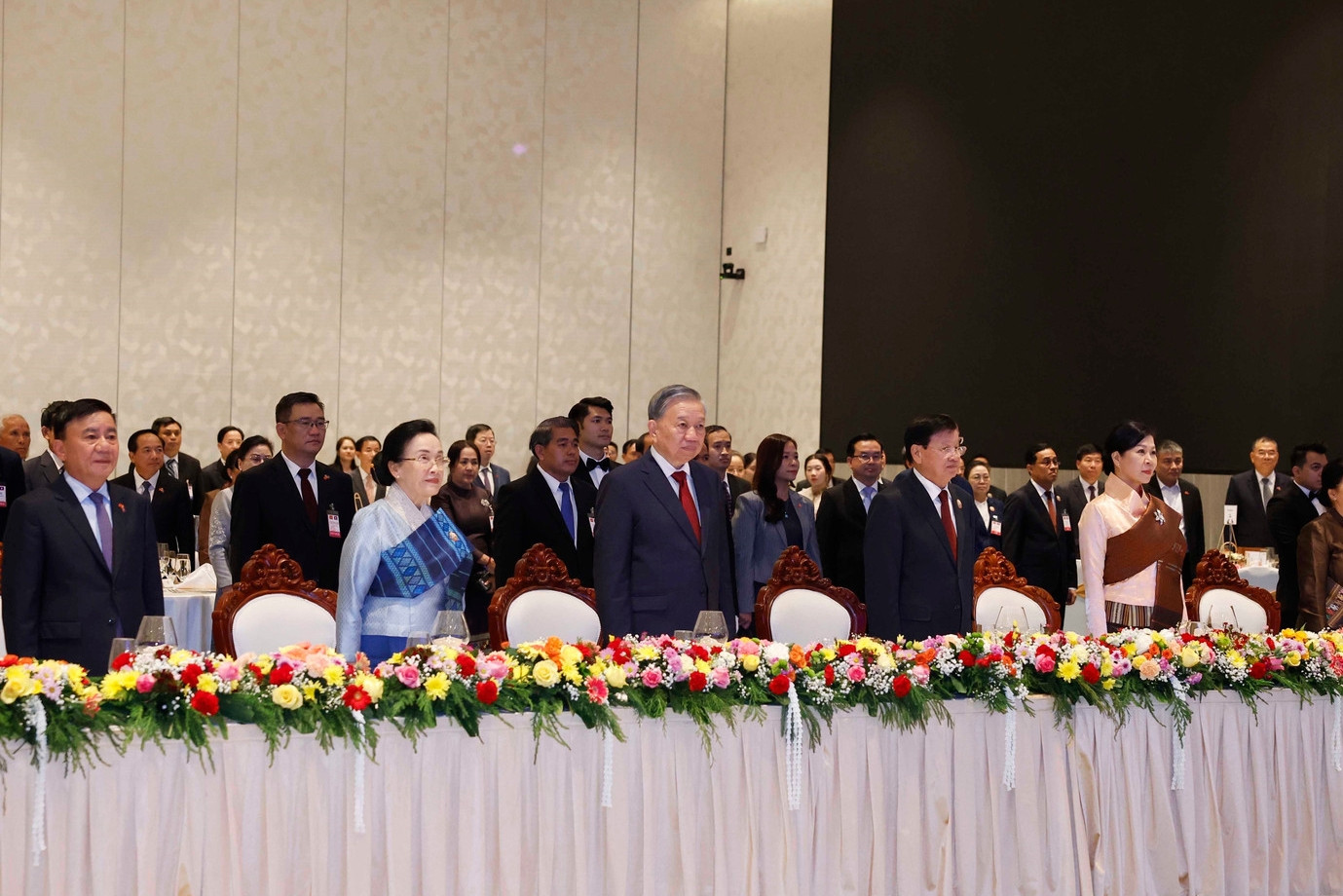 Tổng Bí thư Tô Lâm dự chiêu đãi do Tổng Bí thư, Chủ tịch nước Lào chủ trì