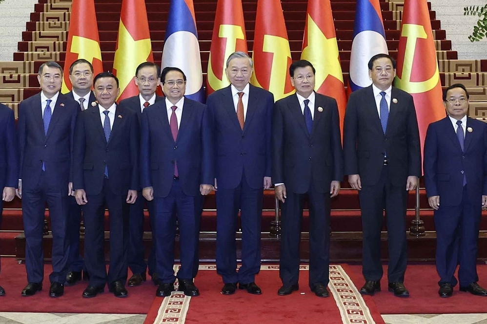 Tổng Bí thư Việt Nam, Lào chủ trì cuộc gặp cấp cao hai Đảng