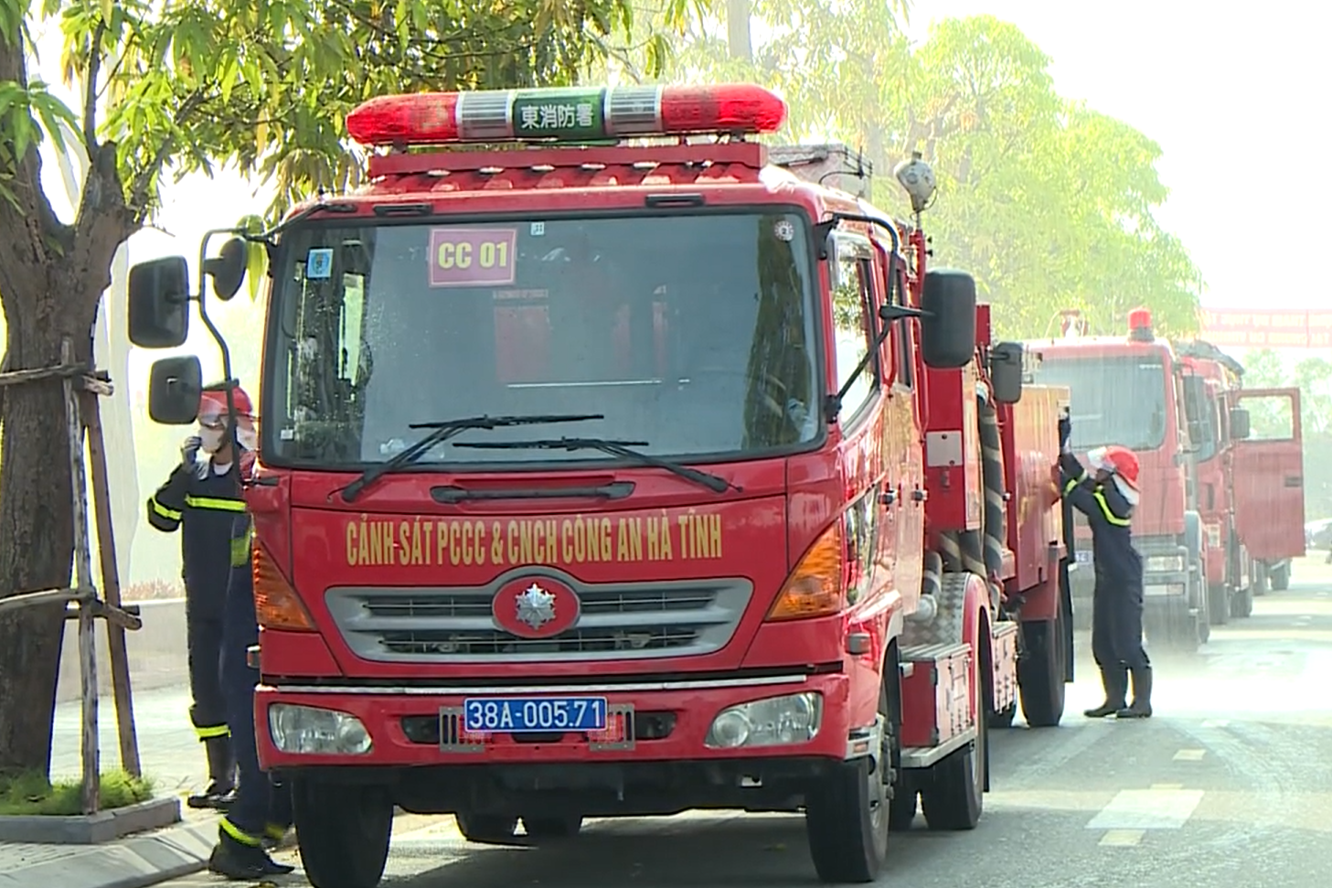 Hà Tĩnh diễn tập phương án chữa cháy và cứu nạn, cứu hộ cấp tỉnh