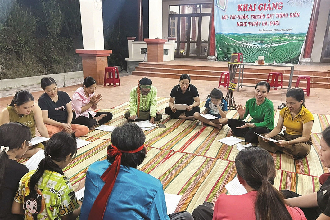 Lớp học bài chòi ban đêm ở rừng ngập mặn