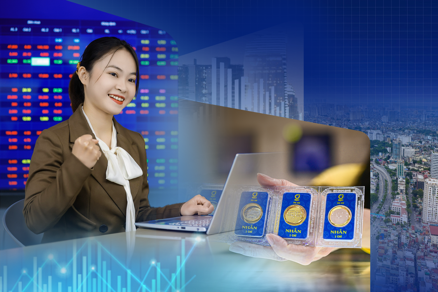 Năm thăng hoa của chứng khoán, nỗ lực ổn định thị trường vàng và bất động sản