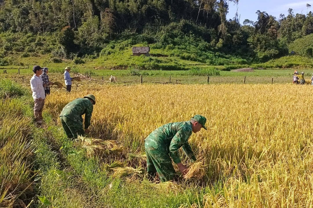 Dấu chân thầm lặng của người lính quân hàm xanh ở xã biên giới Tri Lễ