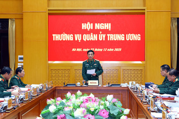 Đại tướng Phan Văn Giang chủ trì hội nghị Thường vụ Quân ủy Trung ương