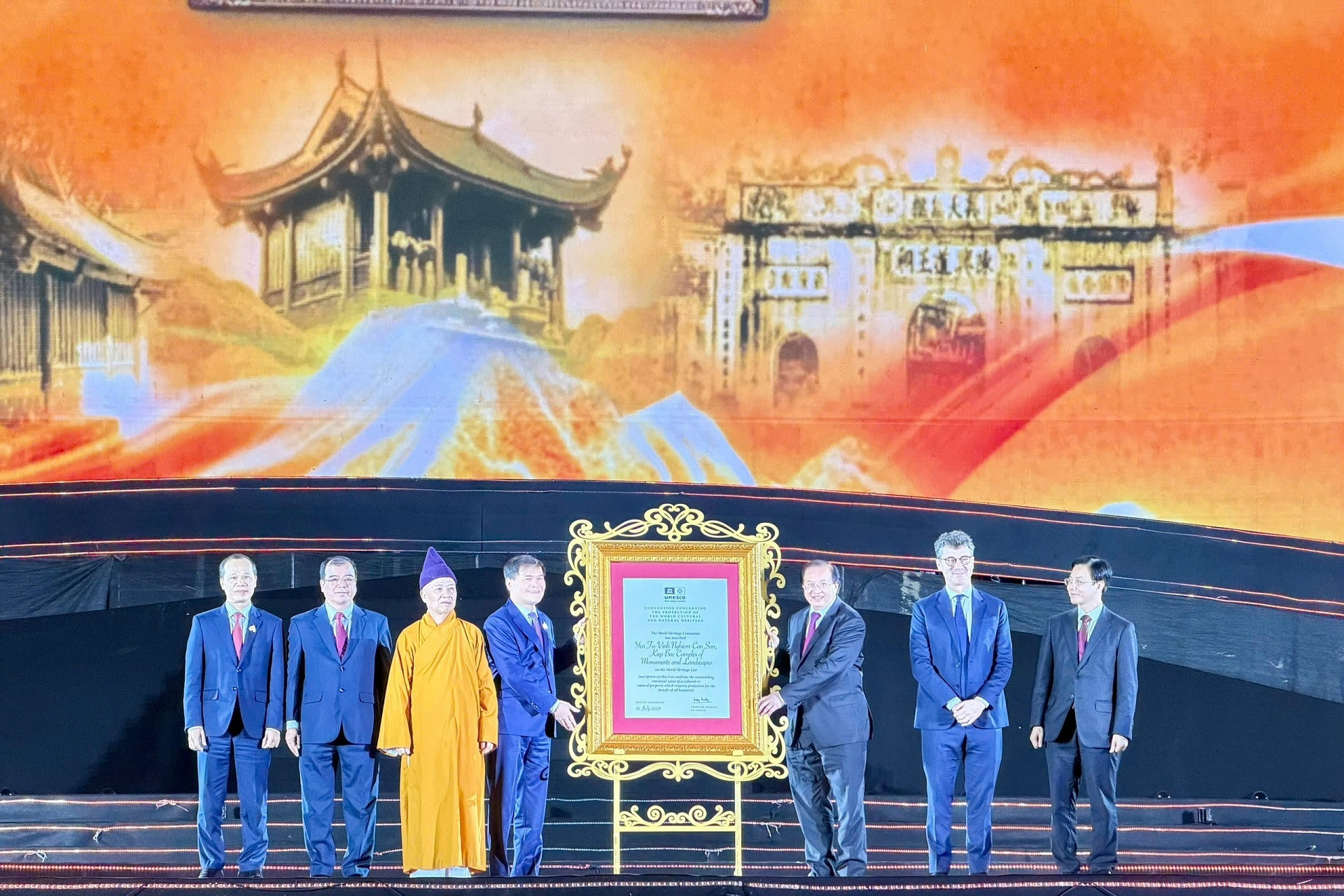  Yên Tử - Vĩnh Nghiêm - Côn Sơn, Kiếp Bạc nhận bằng Di sản văn hóa thế giới 