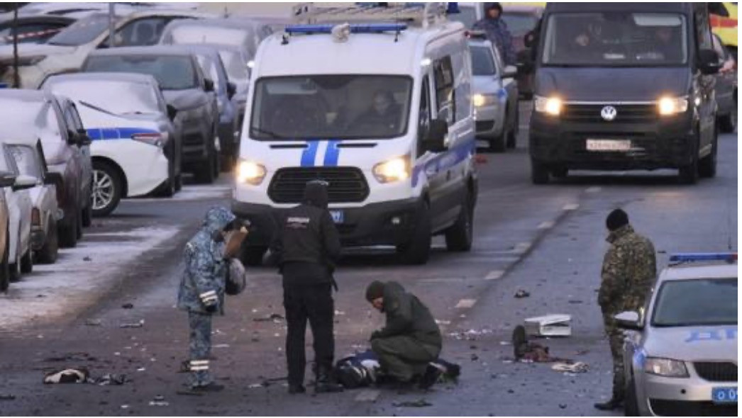 Hiện trường sau vụ nổ. Ảnh: Sputnik