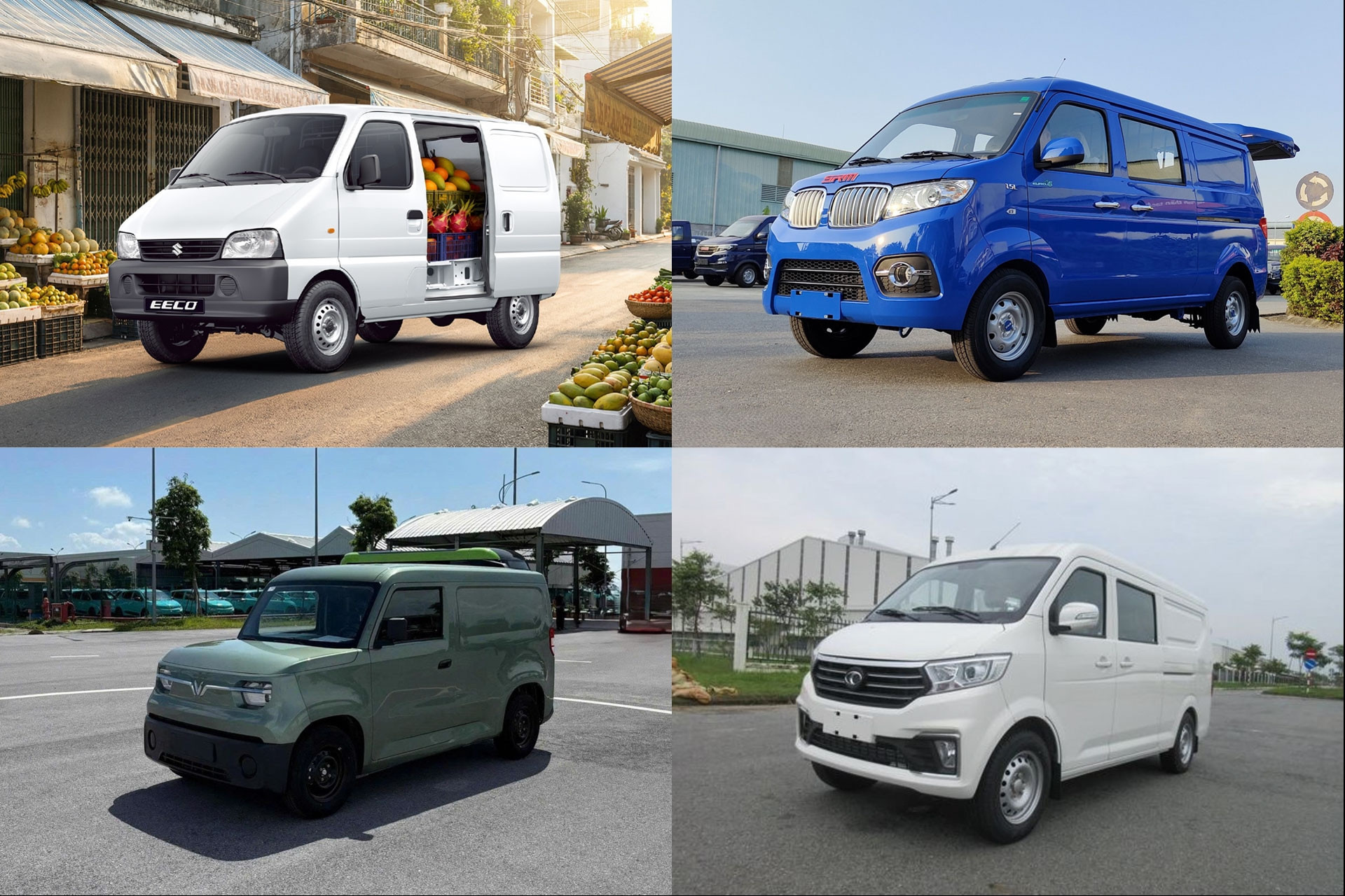 Tầm giá 300 triệu, tiểu thương và tài xế giao hàng nên chọn xe tải van nào?