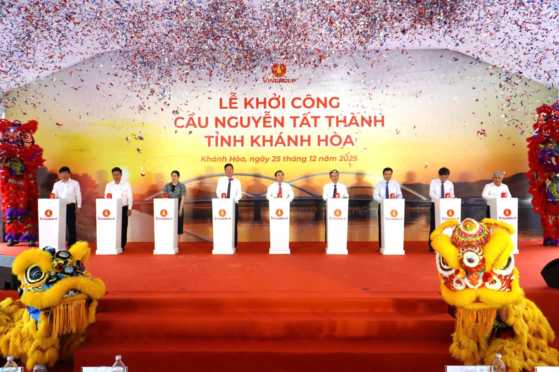 Vinhomes khởi công cầu Nguyễn Tất Thành, mở trục kết nối đô thị Cam Lâm