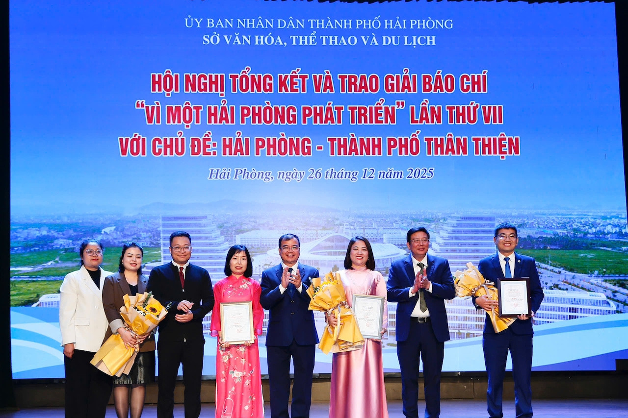 Báo VietNamNet đạt giải A - Giải báo chí 'Vì một Hải Phòng phát triển'
