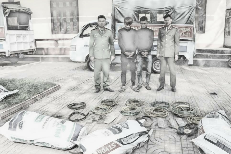 Bắt 2 thanh niên cắt trộm dây cáp chống sét của 150 trạm thu phát sóng