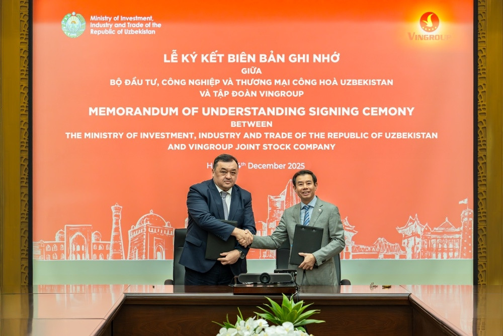 Vingroup công bố hợp tác chiến lược với chính phủ Uzbekistan