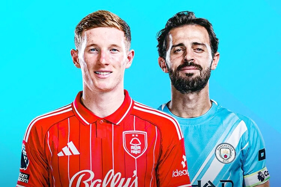  Trực tiếp bóng đá Nottingham Forest vs Man City: Vòng 18 Ngoại hạng Anh 
