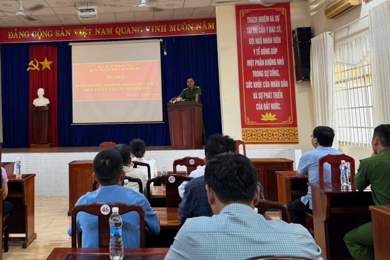 Bệnh viện Đa khoa Bình Phước đẩy mạnh tuyên truyền phòng cháy, chữa cháy