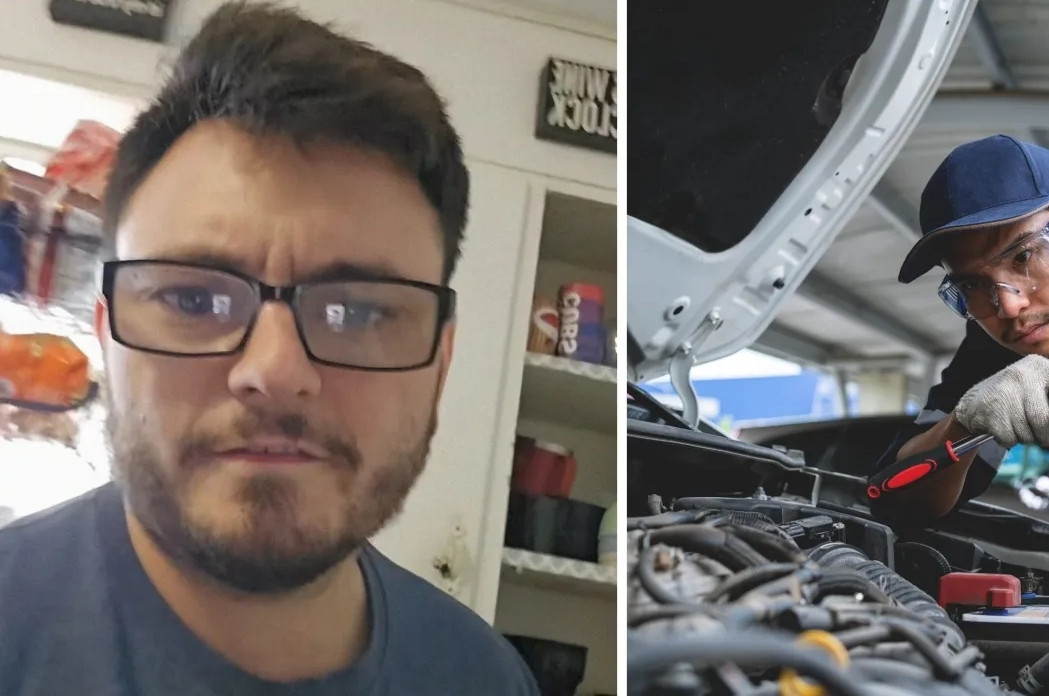 Đang sửa hệ thống sưởi ô tô cho khách, thợ máy phát hiện thứ không ai ngờ tới