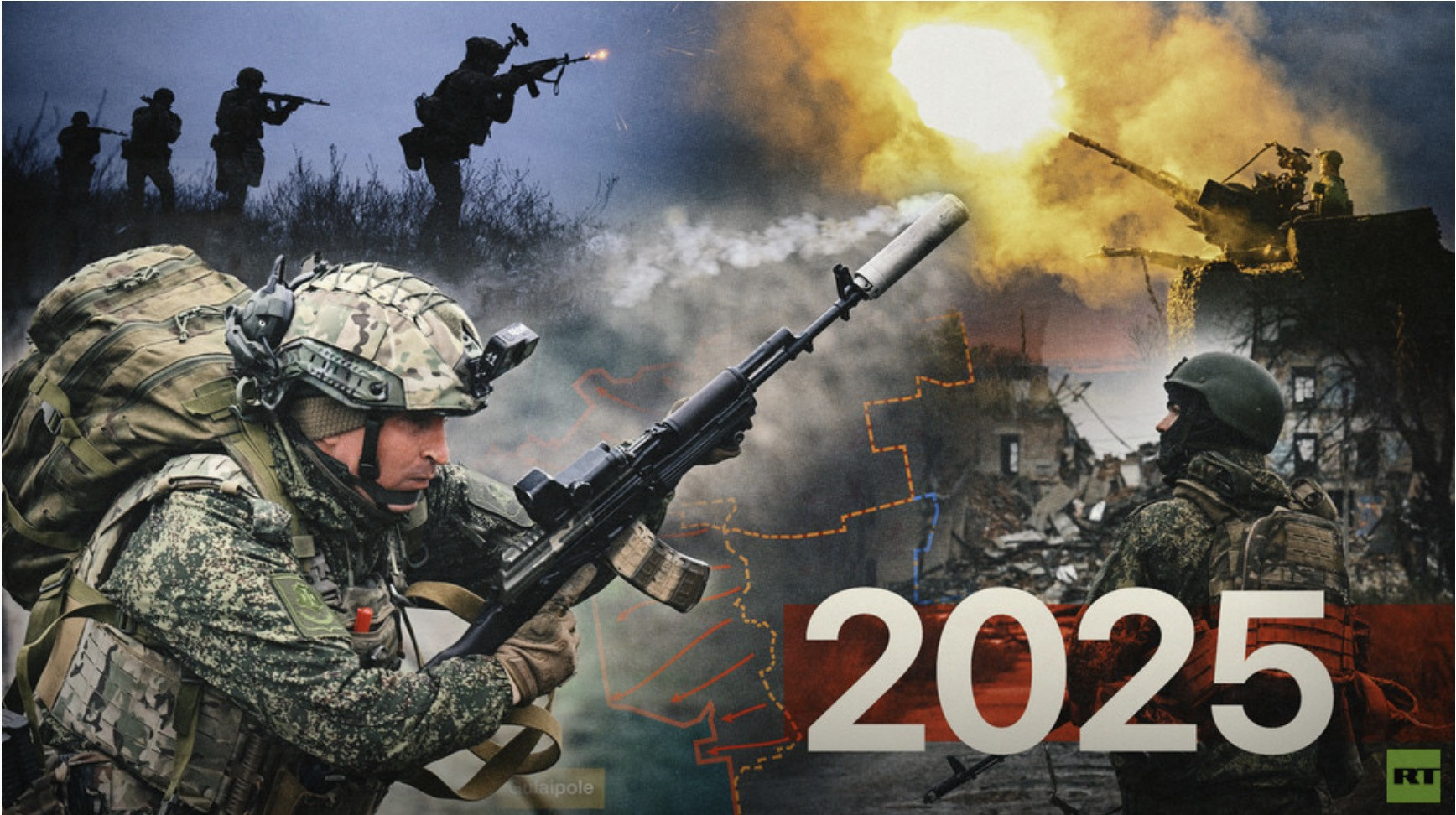 Các cuộc giao tranh Nga - Ukraine. Ảnh: RT