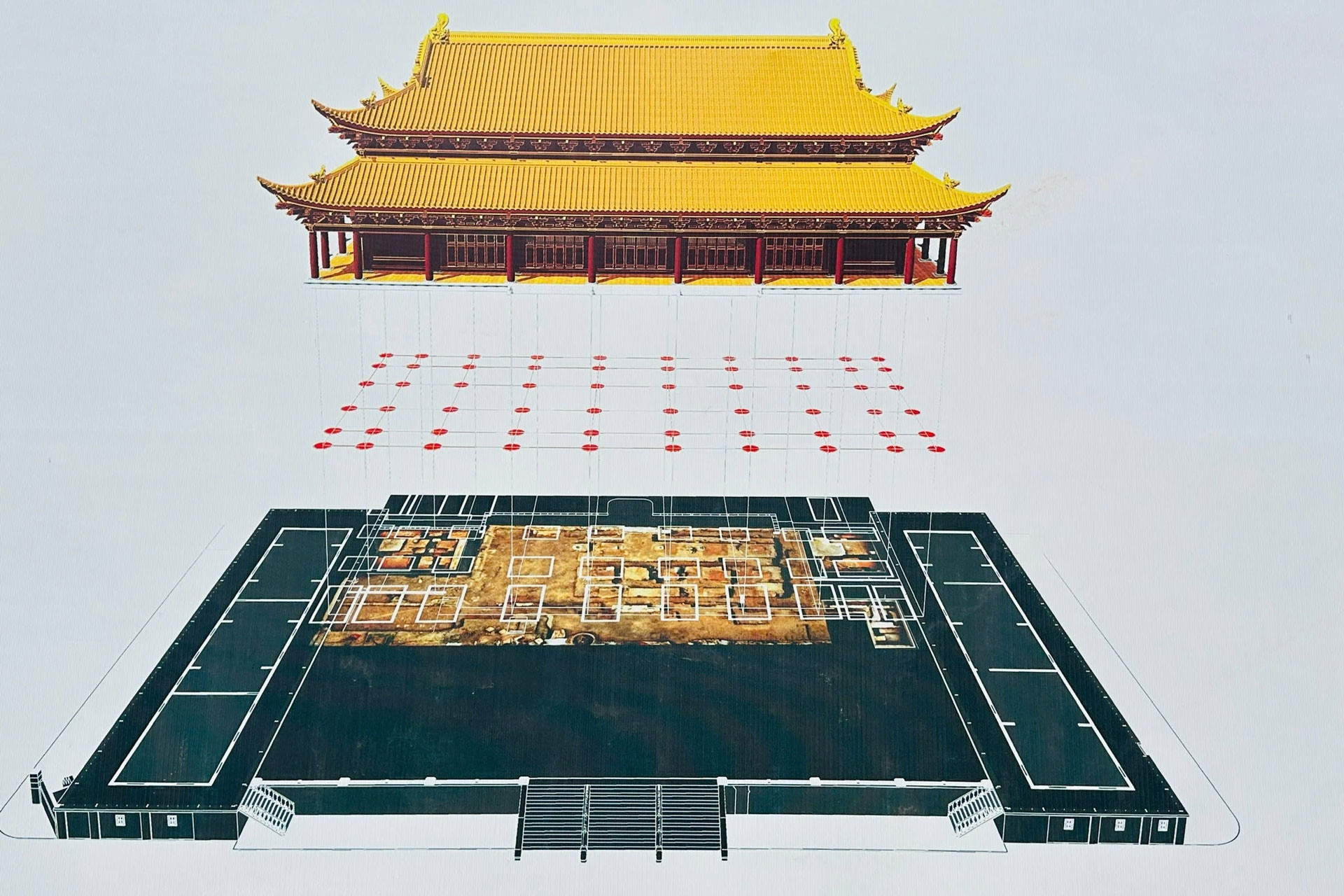 Phát lộ rõ dấu tích 3 cung điện ở Hoàng thành Thăng Long