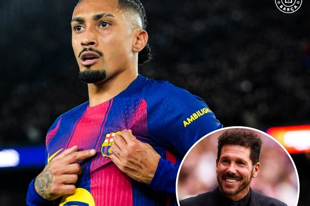 Barca thắng vang dội Atletico, Raphinha được mê như điếu đổ