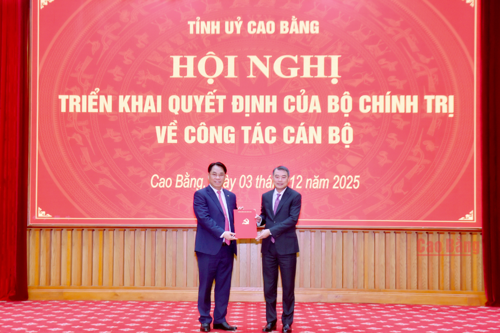 Ông Phan Thăng An làm Bí thư Tỉnh ủy Cao Bằng