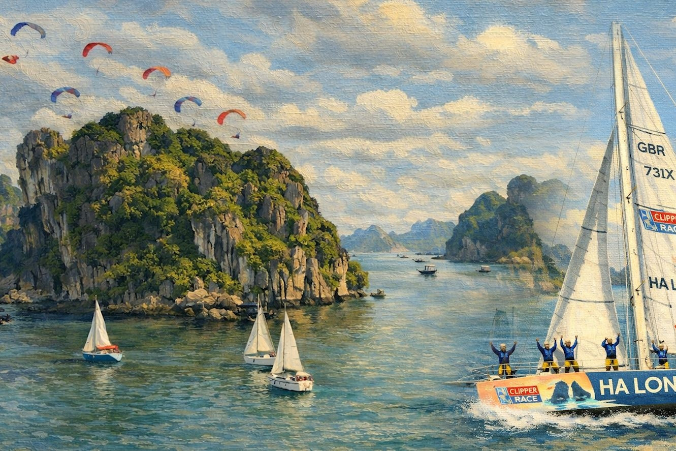Cánh buồm giữa miền di sản Hạ Long