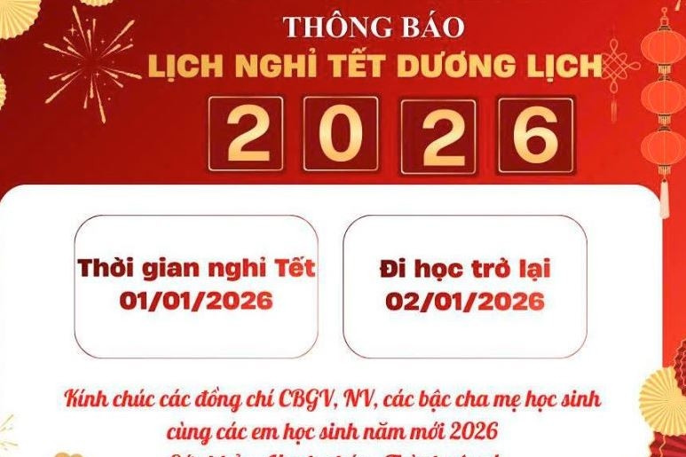 Rối bời cảnh lịch nghỉ Tết dương của học sinh 'vênh nhau'