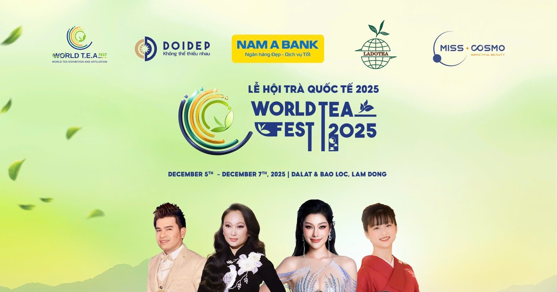 Dàn sao Việt và 80 người đẹp Miss Cosmo dự Lễ hội Trà Quốc tế 2025