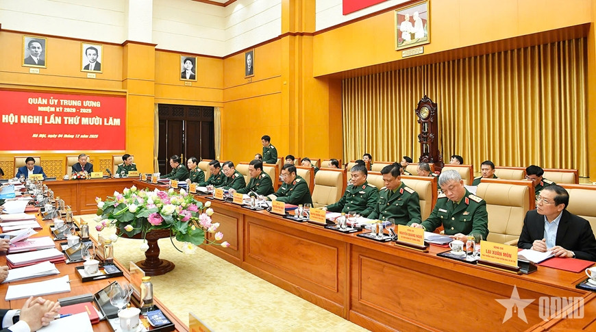 Tổng Bí thư Tô Lâm, Bí thư Quân ủy Trung ương chủ trì Hội nghị Quân ủy Trung ương lần thứ mười lăm