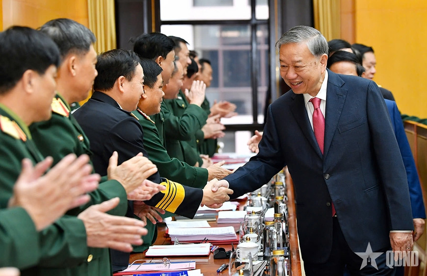 Tổng Bí thư Tô Lâm, Bí thư Quân ủy Trung ương chủ trì Hội nghị Quân ủy Trung ương lần thứ mười lăm