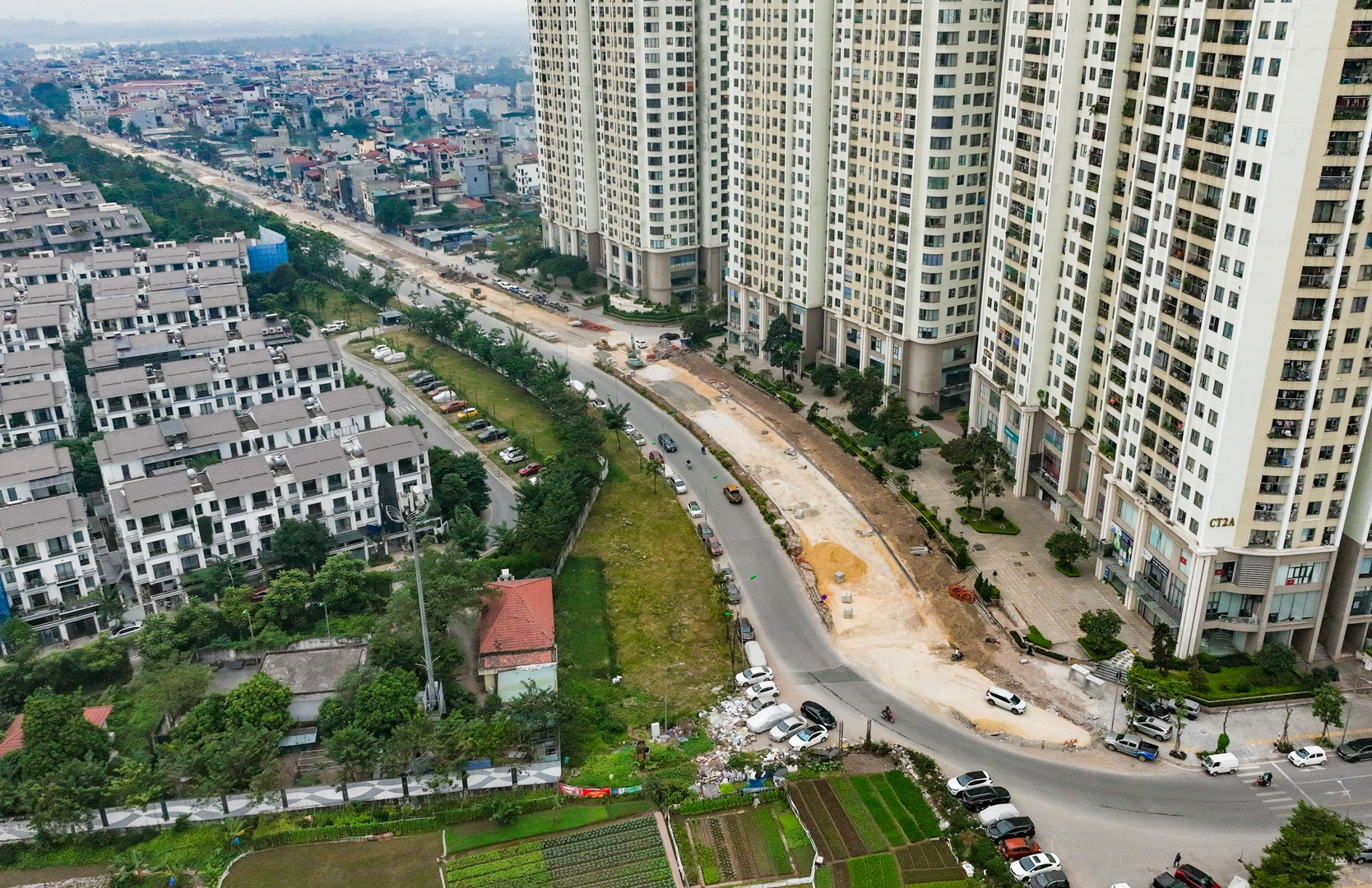 Hình ảnh tuyến đường trăm tỷ nối Vành đai 2,5 và Vành đai 3 Hà Nội giúp giảm ùn tắc