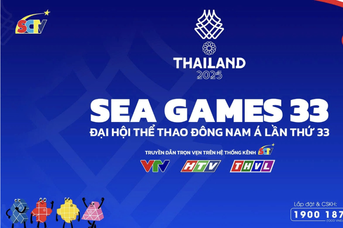 Xem trọn SEA Games 33 trên cáp SCTV