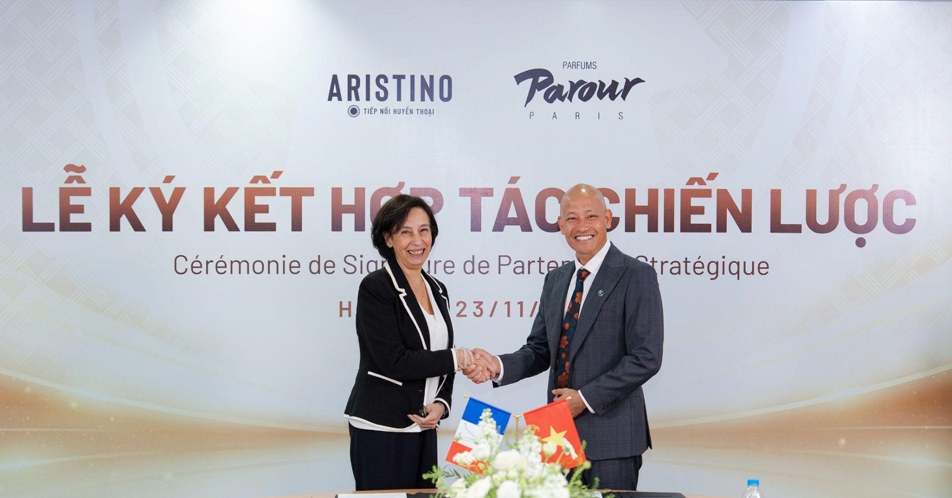 Aristino ‘bắt tay’ hợp tác với Parfums Parour Paris