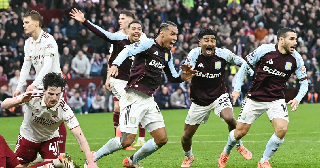 Aston Villa đánh gục Arsenal ở phút cuối cùng