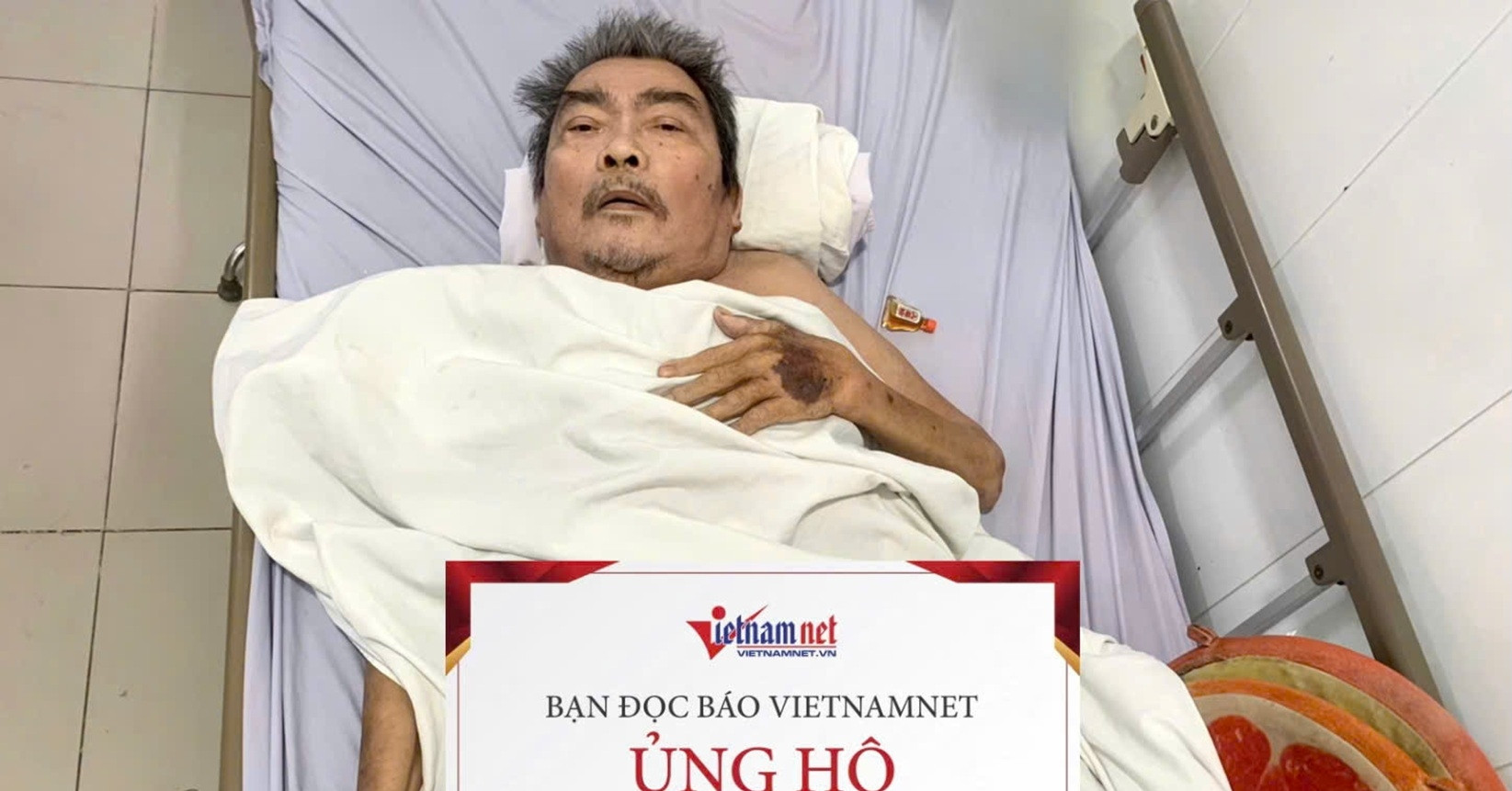 Bạn đọc VietNamNet giúp đỡ người đàn ông đơn độc trong viện hơn 694 triệu đồng