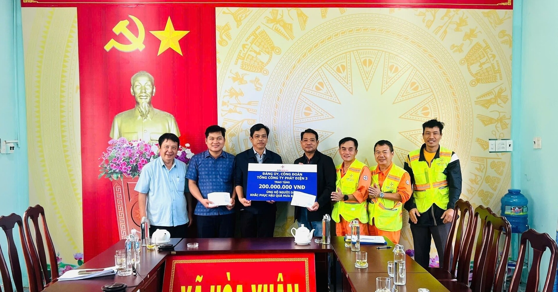 EVNGENCO3 chung tay hỗ trợ vùng bão lũ miền Trung - Tây Nguyên