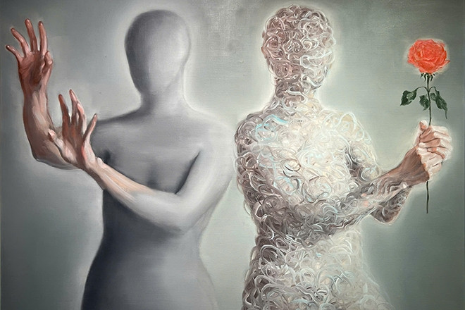 Nữ họa sĩ ‘vẽ’ về nỗi lo con người bị thay thế bởi công nghệ