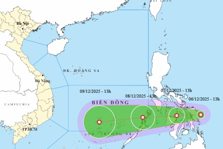 Tin mới nhất về áp thấp nhiệt đới sắp vào Biển Đông, tốc độ tăng nhanh